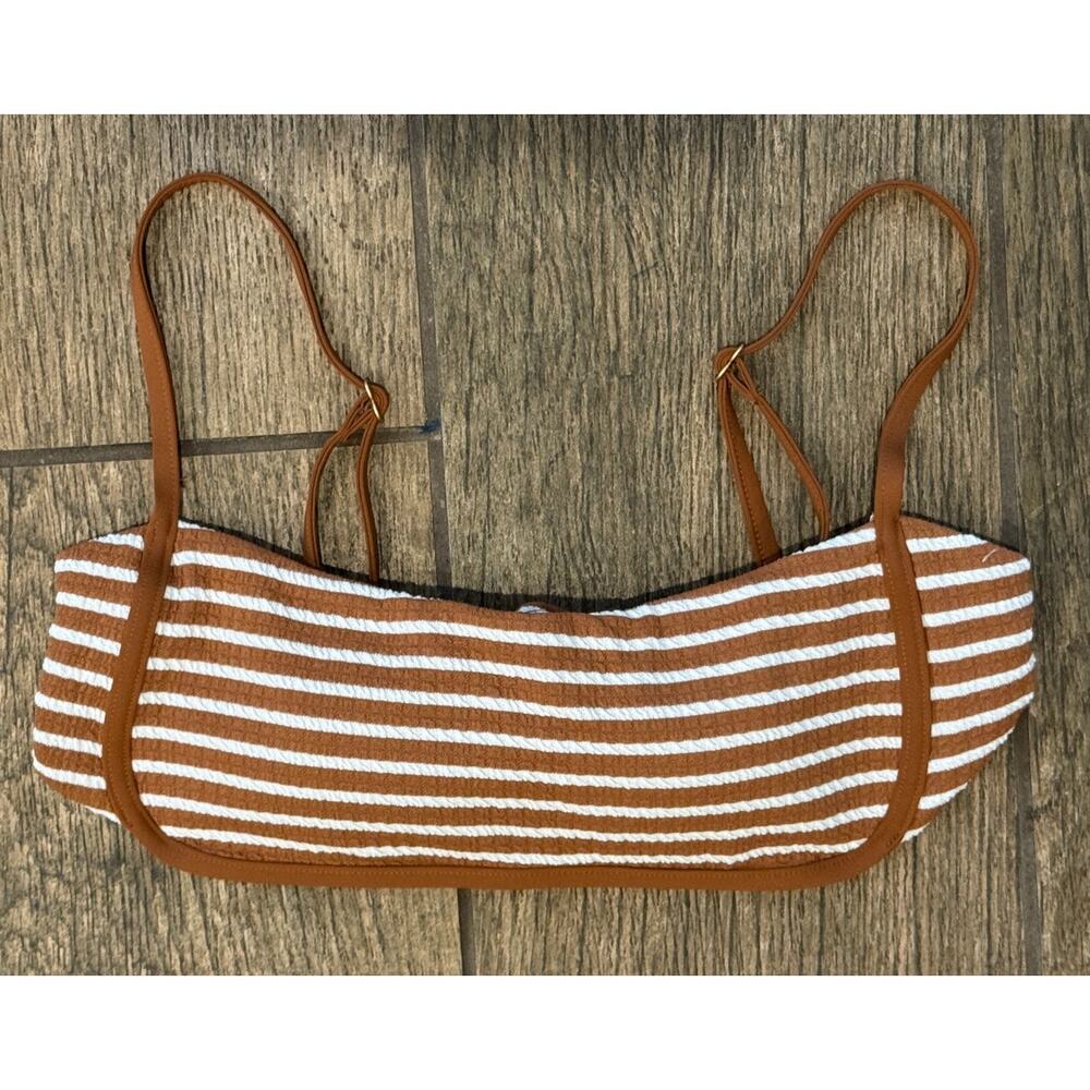 LSPACE Hazel Stripe Bikini Top Size Medium - Picture 8 of 9